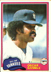 1981 Topps Baseball Cards      139     Oscar Gamble
